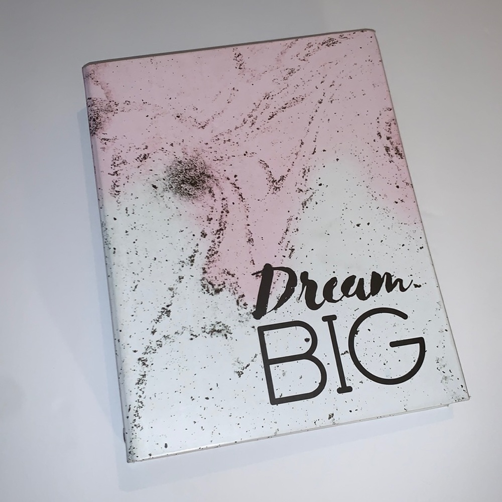 Dream Big Multi Page Tabbed Binder w Clip Board